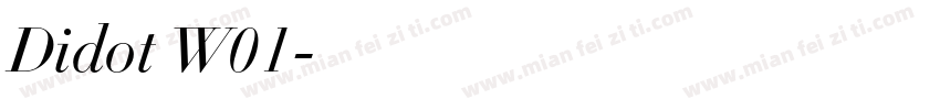 Didot W01字体转换